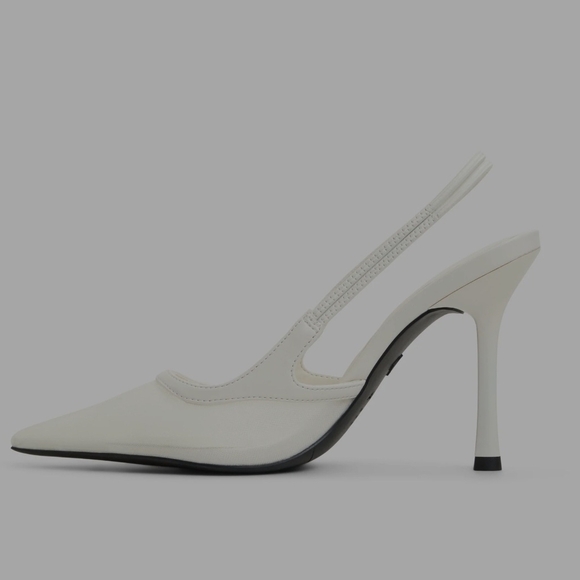 Aldo Chic Cream Slingback Heels - Picture 4 of 7